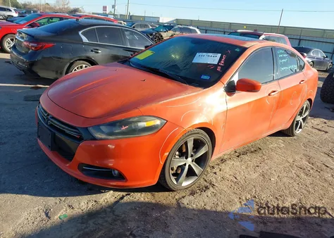 2015 Dodge Dart Gt z USA, uszkodzony, nr VIN 1C3CDFEB1FD276725